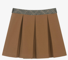 Load image into Gallery viewer, PATACHOU Girls Beige Crêpe Jersey Pleated Skirt
