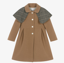 Load image into Gallery viewer, PATACHOU Girls Beige Shawl Collar Coat
