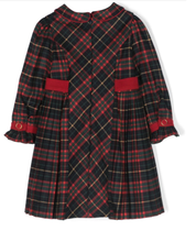 Load image into Gallery viewer, PATACHOU tartan-plaid double-breasted dress
