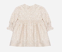 Load image into Gallery viewer, PATACHOU Beige floral print dress with smock details
