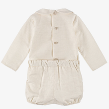 Load image into Gallery viewer, PAZ RODRIGUEZ lace-trimmed textured shorts set
