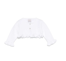 Load image into Gallery viewer, PAZ RODRIGUEZ WHITE COTTON CARDIGAN
