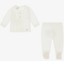 Load image into Gallery viewer, PATACHOU Ivory Wool 2 Piece Babygrow
