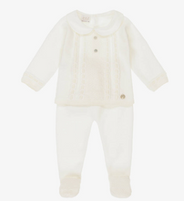 Load image into Gallery viewer, PATACHOU Ivory Wool 2 Piece Babygrow
