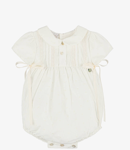 PAZ RODRIGUEZ Ivory Cotton Shortie
