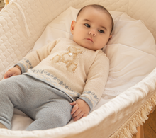 Load image into Gallery viewer, PATACHOU Ecru knit set with teddy bear
