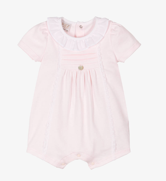 PAZ RODRIGUEZ Baby Girls Pink Cotton Shortie