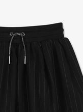 Load image into Gallery viewer, MICHAEL KORS pinstripe-pattern drawstring casual skirt
