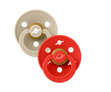 Load image into Gallery viewer, BIBS x Planet Nusa Pacifier Colour 2 PACK Latex Size 2 Vanilla Mix
