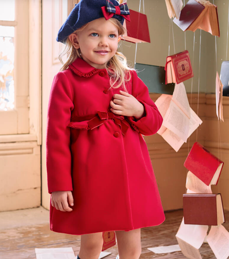 PATACHOU velvet-trim coat