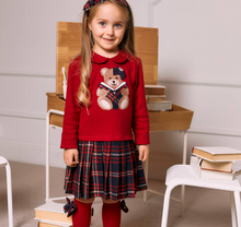 Load image into Gallery viewer, PATACHOU Girls Red Cotton Teddy Bear Dress
