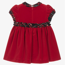 Load image into Gallery viewer, PATACHOU Girls Red Velvet Dress
