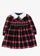 Load image into Gallery viewer, PATACHOU tartan smocked dress
