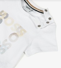 Load image into Gallery viewer, BOSS Boys White Cotton Jersey Square Logo T-Shirt

