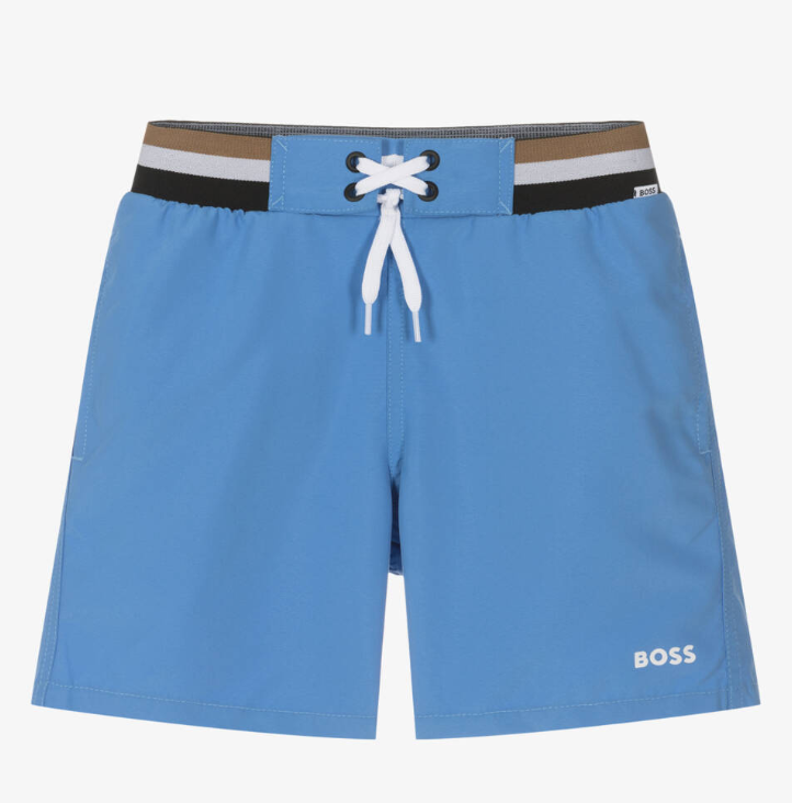 HUGO BOSS Boys Blue Swim Shorts