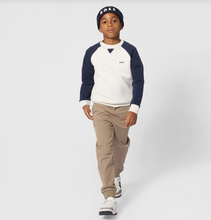 Load image into Gallery viewer, BOSS Boys Ivory Crew Neck Sweatshirt with Raglan Sleeves

