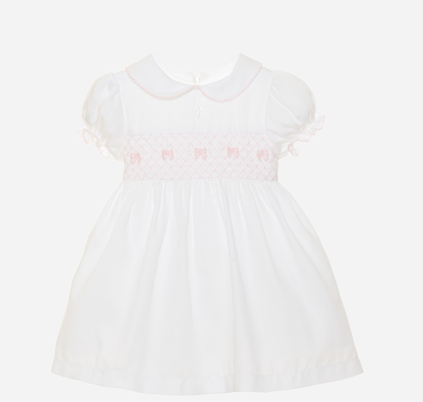 PATACHOU White dress made in cotton satin