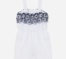 Load image into Gallery viewer, PATACHOU Navy Blue embroidered voile jumpsuit
