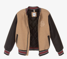 Load image into Gallery viewer, HUGO BOSS Boys Beige Double B Bomber Jacket
