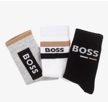 Load image into Gallery viewer, HUGO BOSS  Baby Boys Black &amp; Grey Socks (3 Pack)
