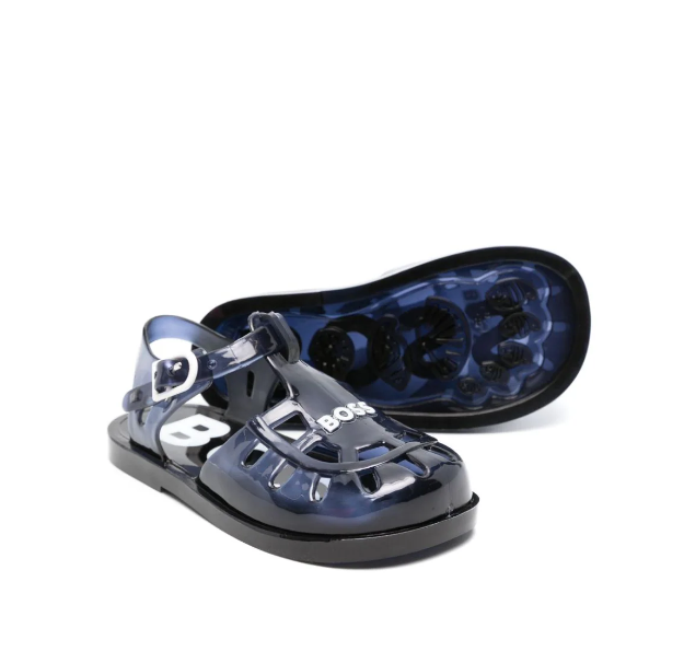 HUGO BOSS logo-embossed jelly sandals