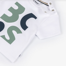 Load image into Gallery viewer, BOSS Boys White Cotton Piqué T-Shirt
