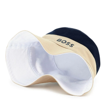 Load image into Gallery viewer, BOSS logo-print reversible bucket hat
