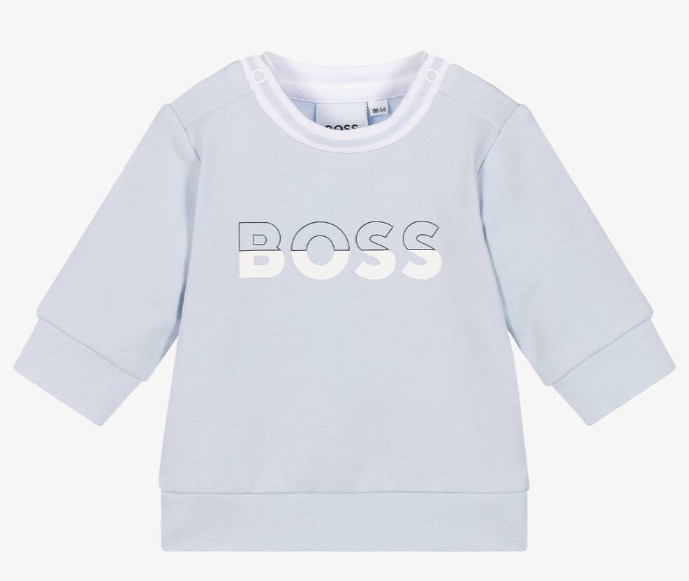 HUGO BOSS Baby Boys Organic Cotton Sweatshirt