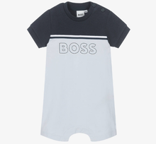 Load image into Gallery viewer, HUGO BOSS Baby Boys Blue Cotton Shortie
