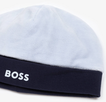 Load image into Gallery viewer, HUG BOSS Baby Boys Blue Velour Hat
