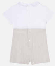 Load image into Gallery viewer, PATACHOU striped contrast romper

