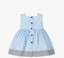 Load image into Gallery viewer, PATACHOU Baby Girls Blue Cotton Dress
