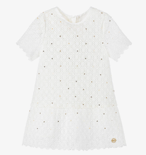 Load image into Gallery viewer, MICHAEL KORS Girls Ivory Cotton Lace Dress
