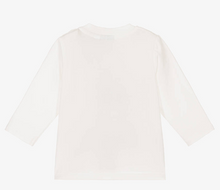 Load image into Gallery viewer, HUGO BOSS Girls Ivory Cotton Ginkgo Leaf Top
