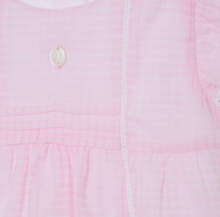 Load image into Gallery viewer, PATACHOU Pink textured cotton romper
