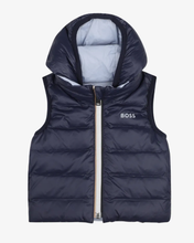 Load image into Gallery viewer, BOSS baby reversible puffer waistcoat
