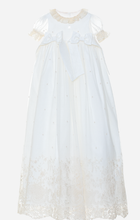 Load image into Gallery viewer, PATACHOU Baby unisex beige embroidered Baptism Gown and Bonnet
