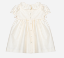 Load image into Gallery viewer, PATACHOU Beige dress with a ruffled collar
