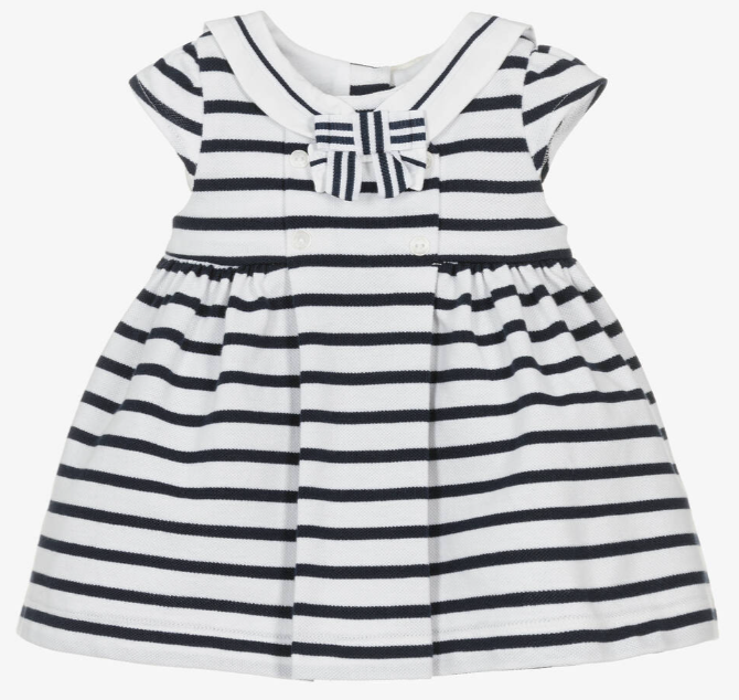 PATACHOU Baby Girls Cotton Piqué Sailor Dress