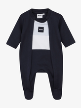 Load image into Gallery viewer, BOSS baby logo-patch babygrow set
