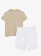 Load image into Gallery viewer, BOSS stripe-detail polo shirt and shorts set
