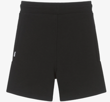 Load image into Gallery viewer, HUGO BOSS Boys Black Drawstring Jersey Shorts
