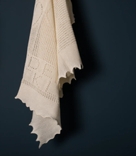 Load image into Gallery viewer, G..H. Hurt and Son Teddy Alphabet Baby Shawl - Cream
