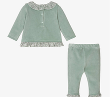 Load image into Gallery viewer, PATACHOU Baby Girls Green Liberty Trouser Set
