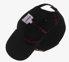 Load image into Gallery viewer, HUGO Teen Black Cotton Twill Cap
