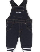 Load image into Gallery viewer, HUGO BOSS Baby Boys Navy Blue Cotton Dungarees
