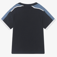 Load image into Gallery viewer, HUGO BOSS Baby Boys Navy Blue Cotton T-Shirt
