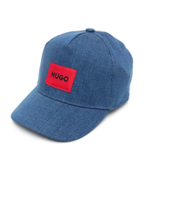 Load image into Gallery viewer, HUGO Logo-patch denim cap
