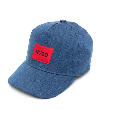 HUGO Logo-patch denim cap