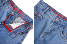 Load image into Gallery viewer, HUGO mid-rise denim shorts
